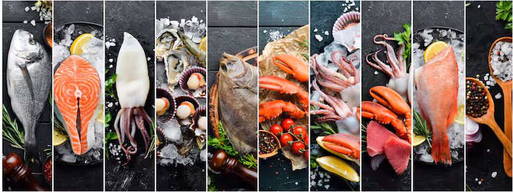 Pre-order fresh seafood